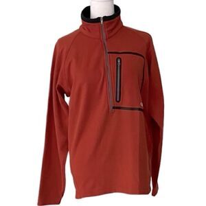 Outdoor Research Mens Soft Shell
Half Zip Jacket , orange /black size S